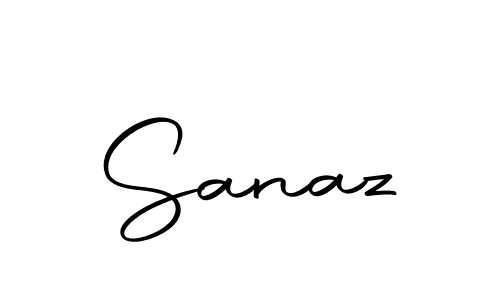 Design your own signature with our free online signature maker. With this signature software, you can create a handwritten (Autography-DOLnW) signature for name Sanaz. Sanaz signature style 10 images and pictures png