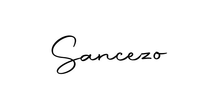 Use a signature maker to create a handwritten signature online. With this signature software, you can design (Autography-DOLnW) your own signature for name Sancezo. Sancezo signature style 10 images and pictures png