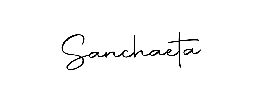 Make a beautiful signature design for name Sanchaeta. With this signature (Autography-DOLnW) style, you can create a handwritten signature for free. Sanchaeta signature style 10 images and pictures png