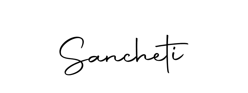 Use a signature maker to create a handwritten signature online. With this signature software, you can design (Autography-DOLnW) your own signature for name Sancheti. Sancheti signature style 10 images and pictures png