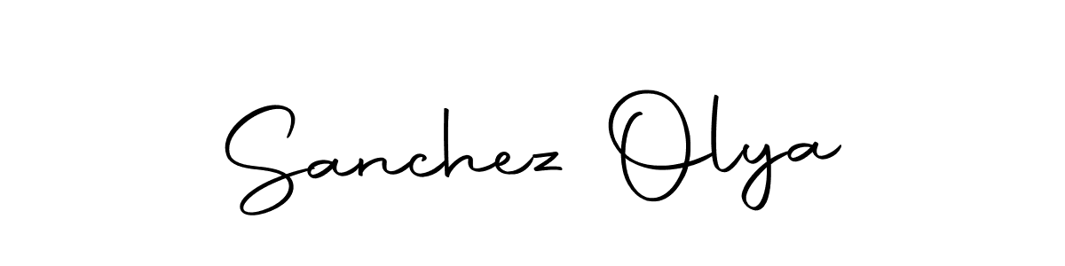 Use a signature maker to create a handwritten signature online. With this signature software, you can design (Autography-DOLnW) your own signature for name Sanchez Olya. Sanchez Olya signature style 10 images and pictures png