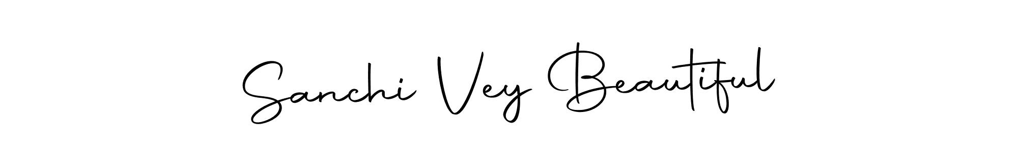 Make a beautiful signature design for name Sanchi Vey Beautiful. Use this online signature maker to create a handwritten signature for free. Sanchi Vey Beautiful signature style 10 images and pictures png