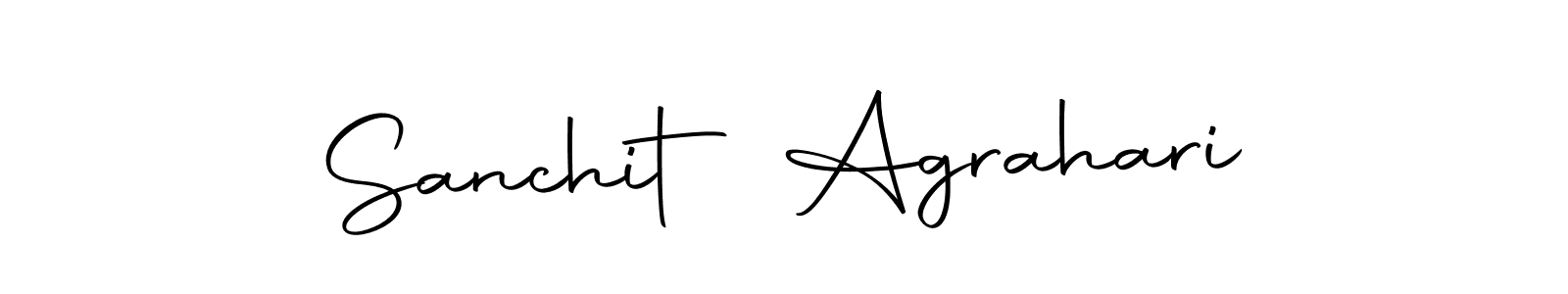 Design your own signature with our free online signature maker. With this signature software, you can create a handwritten (Autography-DOLnW) signature for name Sanchit Agrahari. Sanchit Agrahari signature style 10 images and pictures png