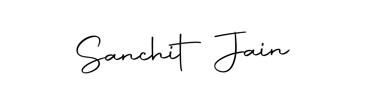 Design your own signature with our free online signature maker. With this signature software, you can create a handwritten (Autography-DOLnW) signature for name Sanchit Jain. Sanchit Jain signature style 10 images and pictures png