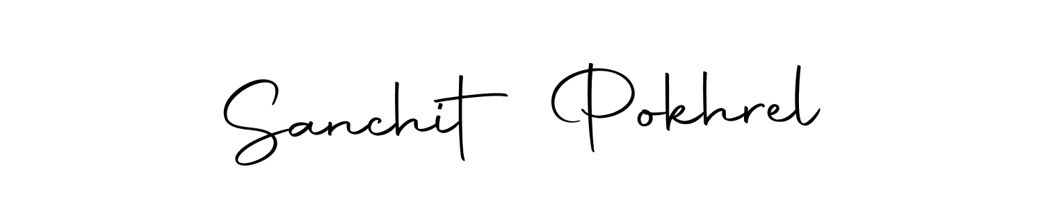 You should practise on your own different ways (Autography-DOLnW) to write your name (Sanchit Pokhrel) in signature. don't let someone else do it for you. Sanchit Pokhrel signature style 10 images and pictures png