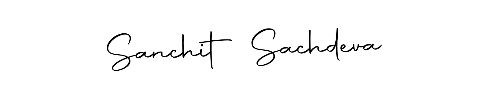 Create a beautiful signature design for name Sanchit Sachdeva. With this signature (Autography-DOLnW) fonts, you can make a handwritten signature for free. Sanchit Sachdeva signature style 10 images and pictures png