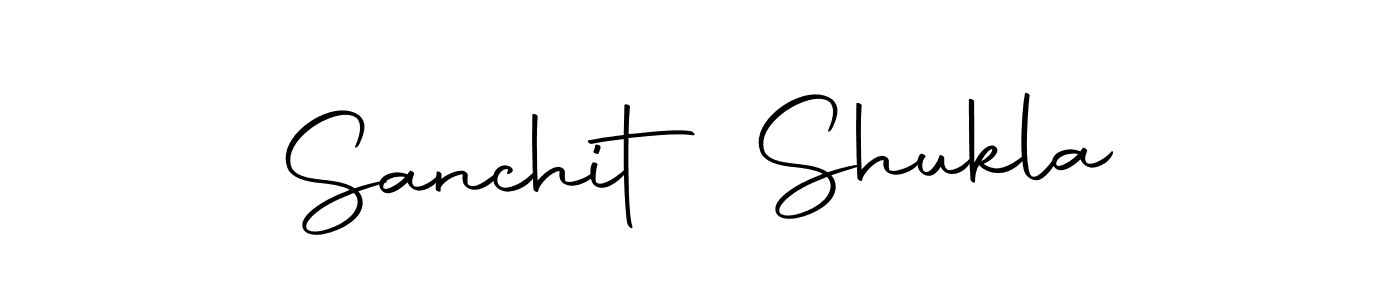 How to make Sanchit Shukla name signature. Use Autography-DOLnW style for creating short signs online. This is the latest handwritten sign. Sanchit Shukla signature style 10 images and pictures png