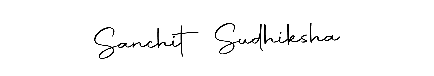 Sanchit Sudhiksha stylish signature style. Best Handwritten Sign (Autography-DOLnW) for my name. Handwritten Signature Collection Ideas for my name Sanchit Sudhiksha. Sanchit Sudhiksha signature style 10 images and pictures png