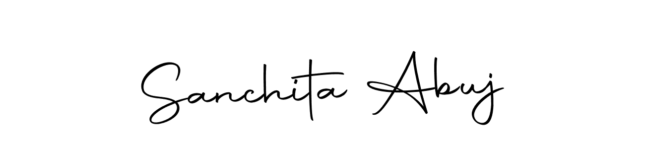 Autography-DOLnW is a professional signature style that is perfect for those who want to add a touch of class to their signature. It is also a great choice for those who want to make their signature more unique. Get Sanchita Abuj name to fancy signature for free. Sanchita Abuj signature style 10 images and pictures png