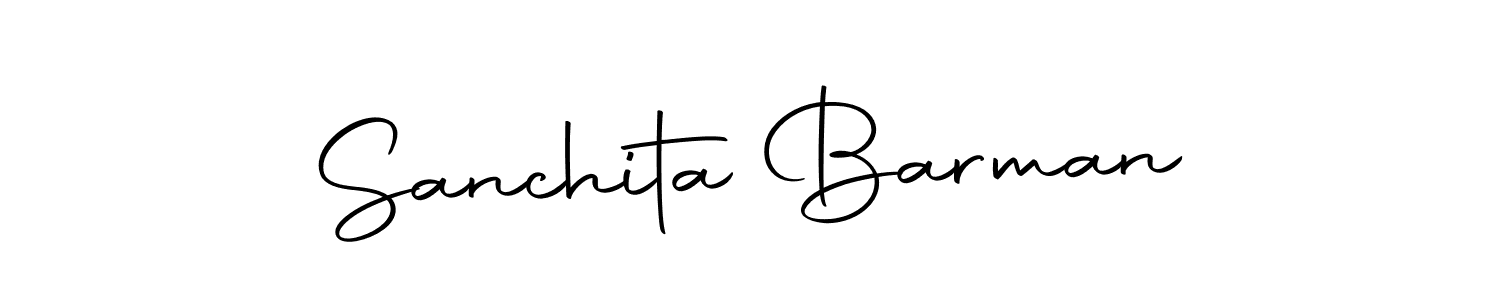 Create a beautiful signature design for name Sanchita Barman. With this signature (Autography-DOLnW) fonts, you can make a handwritten signature for free. Sanchita Barman signature style 10 images and pictures png