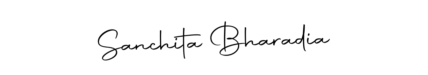 Use a signature maker to create a handwritten signature online. With this signature software, you can design (Autography-DOLnW) your own signature for name Sanchita Bharadia. Sanchita Bharadia signature style 10 images and pictures png