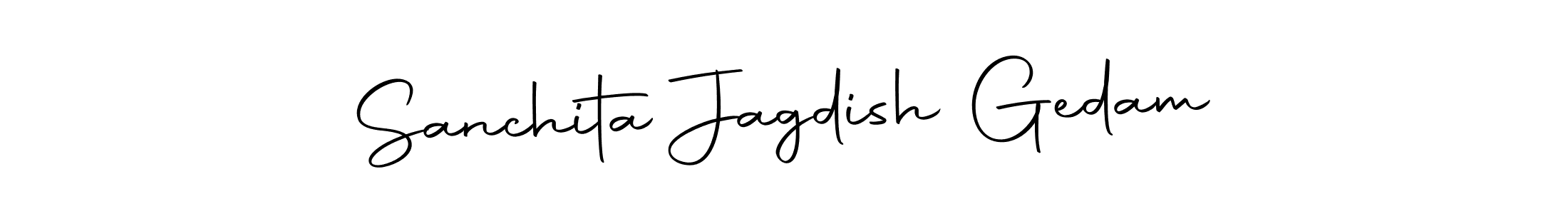 How to make Sanchita Jagdish Gedam signature? Autography-DOLnW is a professional autograph style. Create handwritten signature for Sanchita Jagdish Gedam name. Sanchita Jagdish Gedam signature style 10 images and pictures png