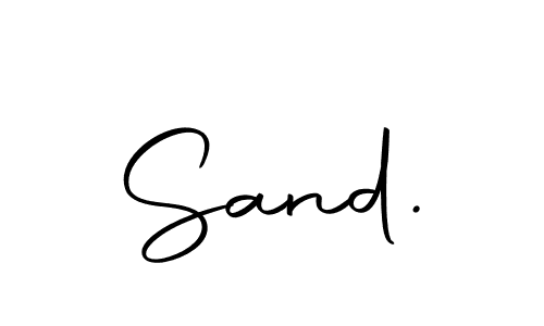 Make a beautiful signature design for name Sand.. With this signature (Autography-DOLnW) style, you can create a handwritten signature for free. Sand. signature style 10 images and pictures png