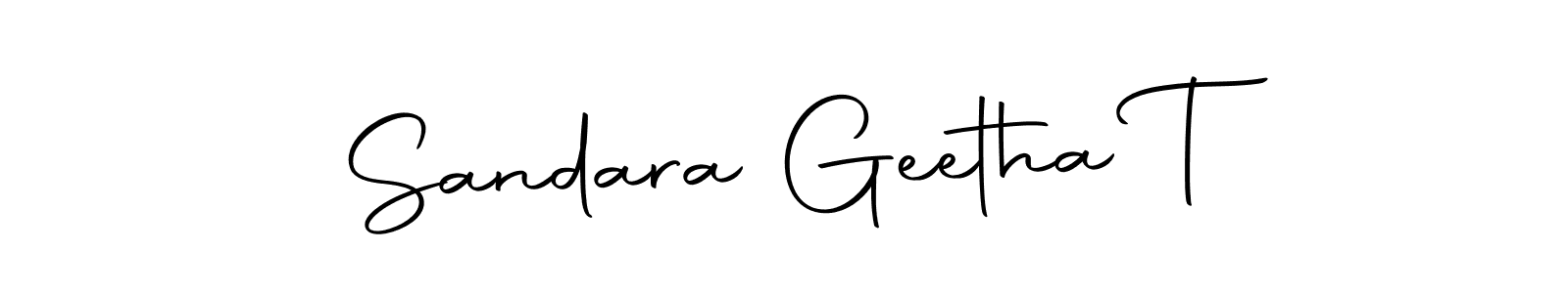 Here are the top 10 professional signature styles for the name Sandara Geetha T. These are the best autograph styles you can use for your name. Sandara Geetha T signature style 10 images and pictures png