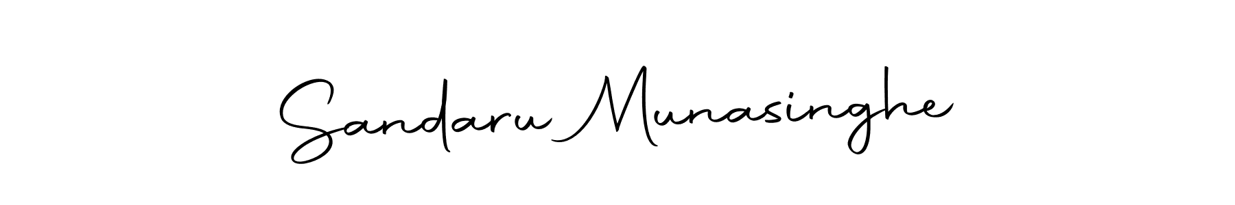 Design your own signature with our free online signature maker. With this signature software, you can create a handwritten (Autography-DOLnW) signature for name Sandaru Munasinghe. Sandaru Munasinghe signature style 10 images and pictures png
