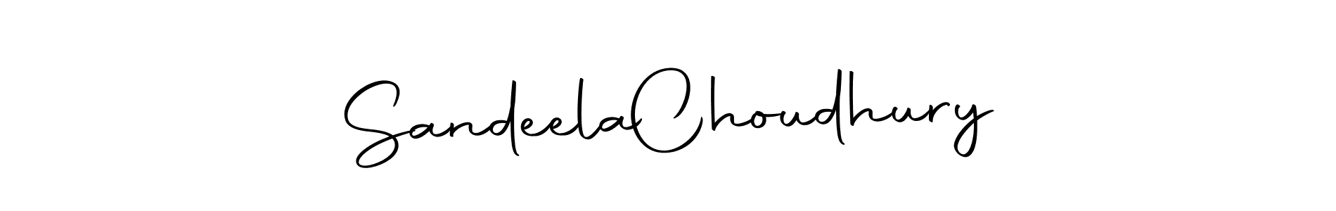Make a beautiful signature design for name Sandeela  Choudhury. With this signature (Autography-DOLnW) style, you can create a handwritten signature for free. Sandeela  Choudhury signature style 10 images and pictures png