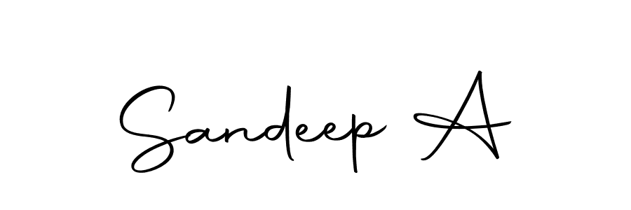 Make a beautiful signature design for name Sandeep A. With this signature (Autography-DOLnW) style, you can create a handwritten signature for free. Sandeep A signature style 10 images and pictures png