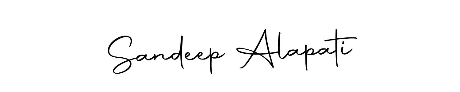 You should practise on your own different ways (Autography-DOLnW) to write your name (Sandeep Alapati) in signature. don't let someone else do it for you. Sandeep Alapati signature style 10 images and pictures png