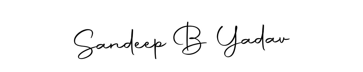 Make a beautiful signature design for name Sandeep B Yadav. With this signature (Autography-DOLnW) style, you can create a handwritten signature for free. Sandeep B Yadav signature style 10 images and pictures png