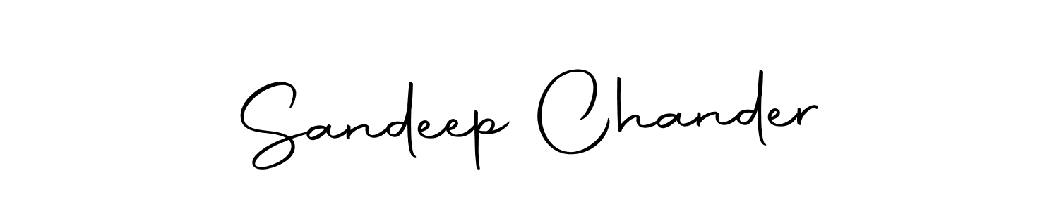 Create a beautiful signature design for name Sandeep Chander. With this signature (Autography-DOLnW) fonts, you can make a handwritten signature for free. Sandeep Chander signature style 10 images and pictures png