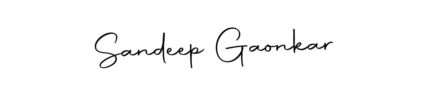 Create a beautiful signature design for name Sandeep Gaonkar. With this signature (Autography-DOLnW) fonts, you can make a handwritten signature for free. Sandeep Gaonkar signature style 10 images and pictures png