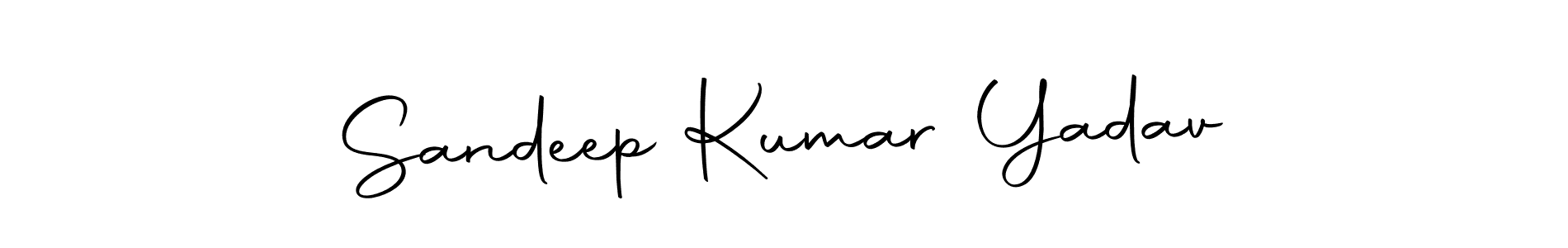Create a beautiful signature design for name Sandeep Kumar Yadav. With this signature (Autography-DOLnW) fonts, you can make a handwritten signature for free. Sandeep Kumar Yadav signature style 10 images and pictures png