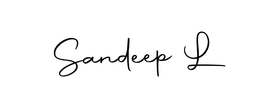 Use a signature maker to create a handwritten signature online. With this signature software, you can design (Autography-DOLnW) your own signature for name Sandeep L. Sandeep L signature style 10 images and pictures png