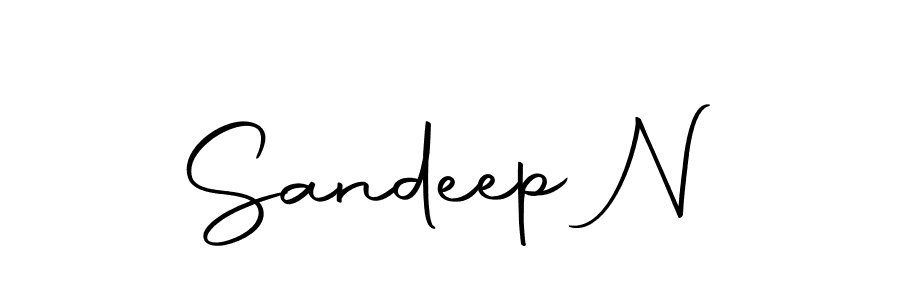 You should practise on your own different ways (Autography-DOLnW) to write your name (Sandeep N) in signature. don't let someone else do it for you. Sandeep N signature style 10 images and pictures png