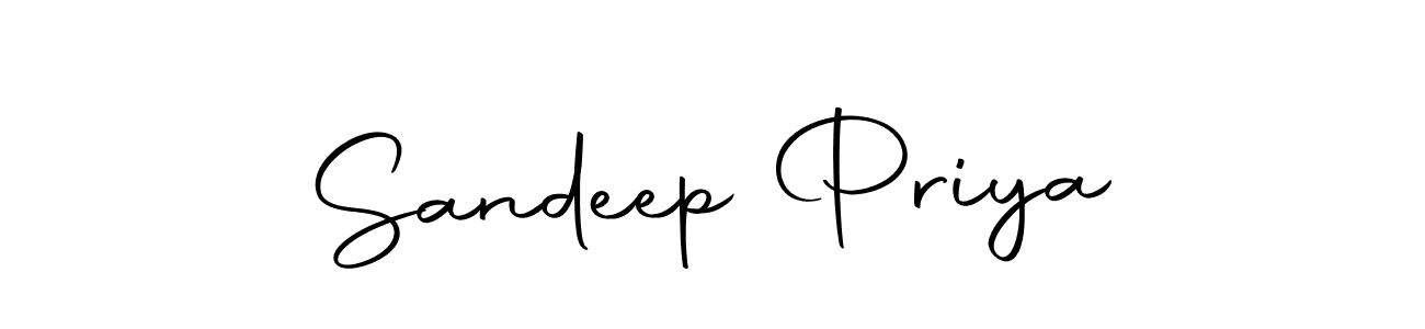Design your own signature with our free online signature maker. With this signature software, you can create a handwritten (Autography-DOLnW) signature for name Sandeep Priya. Sandeep Priya signature style 10 images and pictures png