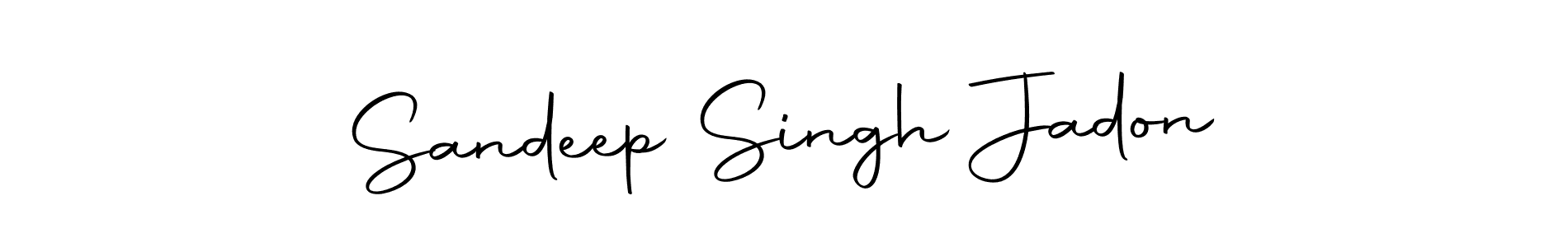 How to make Sandeep Singh Jadon name signature. Use Autography-DOLnW style for creating short signs online. This is the latest handwritten sign. Sandeep Singh Jadon signature style 10 images and pictures png