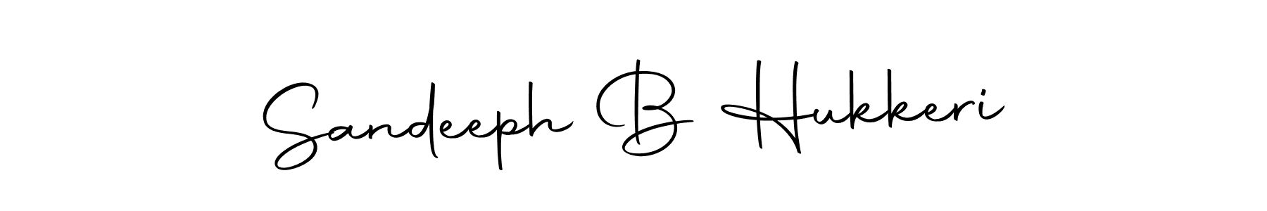 Use a signature maker to create a handwritten signature online. With this signature software, you can design (Autography-DOLnW) your own signature for name Sandeeph B Hukkeri. Sandeeph B Hukkeri signature style 10 images and pictures png