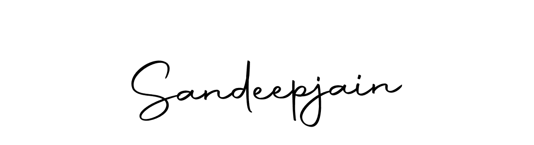 How to make Sandeepjain signature? Autography-DOLnW is a professional autograph style. Create handwritten signature for Sandeepjain name. Sandeepjain signature style 10 images and pictures png