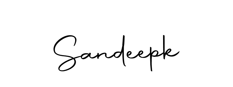 Make a beautiful signature design for name Sandeepk. With this signature (Autography-DOLnW) style, you can create a handwritten signature for free. Sandeepk signature style 10 images and pictures png