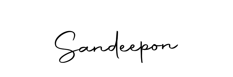 Use a signature maker to create a handwritten signature online. With this signature software, you can design (Autography-DOLnW) your own signature for name Sandeepon. Sandeepon signature style 10 images and pictures png