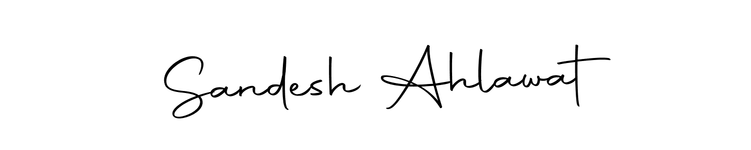 Design your own signature with our free online signature maker. With this signature software, you can create a handwritten (Autography-DOLnW) signature for name Sandesh Ahlawat. Sandesh Ahlawat signature style 10 images and pictures png