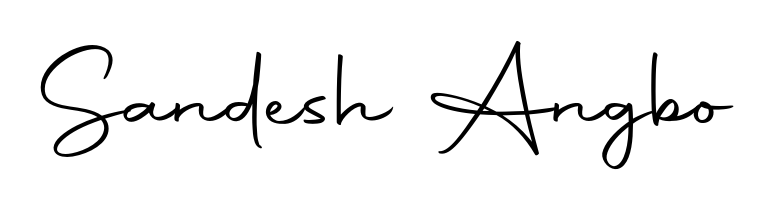 Transform the name Sandesh Angbo into a signature masterpiece using Autography-DOLnW font. Ideal for photographers, artists, and creators looking for watermarks. Sandesh Angbo signature style 10 images and pictures png