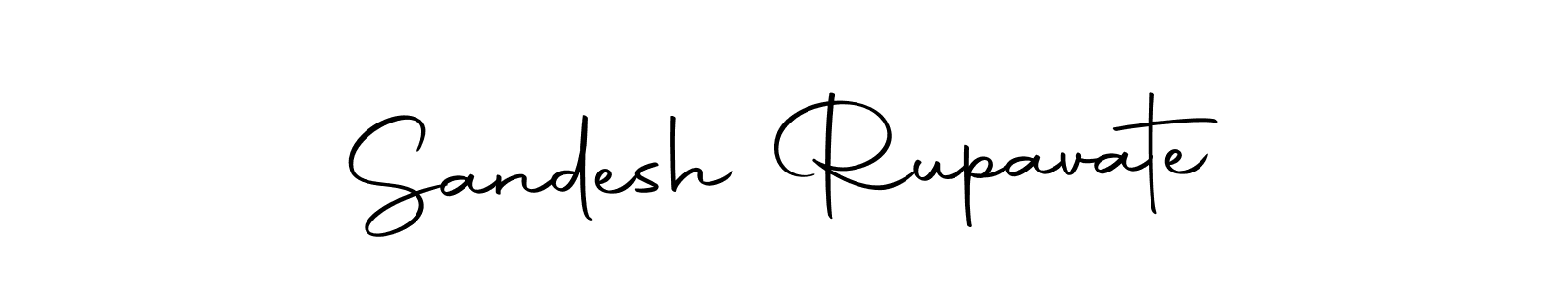 How to make Sandesh Rupavate name signature. Use Autography-DOLnW style for creating short signs online. This is the latest handwritten sign. Sandesh Rupavate signature style 10 images and pictures png