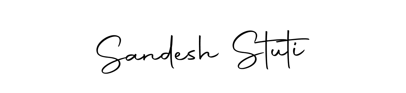 How to make Sandesh Stuti signature? Autography-DOLnW is a professional autograph style. Create handwritten signature for Sandesh Stuti name. Sandesh Stuti signature style 10 images and pictures png