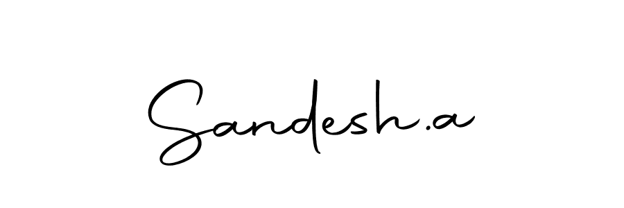 Use a signature maker to create a handwritten signature online. With this signature software, you can design (Autography-DOLnW) your own signature for name Sandesh.a. Sandesh.a signature style 10 images and pictures png