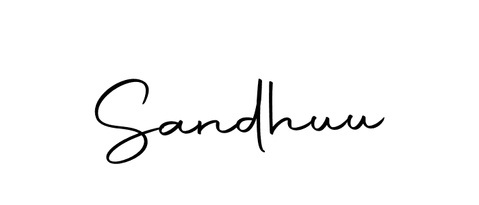 Create a beautiful signature design for name Sandhuu. With this signature (Autography-DOLnW) fonts, you can make a handwritten signature for free. Sandhuu signature style 10 images and pictures png