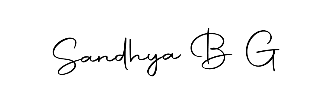 if you are searching for the best signature style for your name Sandhya B G. so please give up your signature search. here we have designed multiple signature styles  using Autography-DOLnW. Sandhya B G signature style 10 images and pictures png