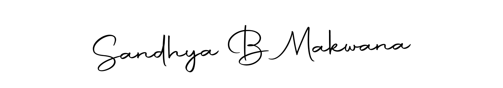 Use a signature maker to create a handwritten signature online. With this signature software, you can design (Autography-DOLnW) your own signature for name Sandhya B Makwana. Sandhya B Makwana signature style 10 images and pictures png
