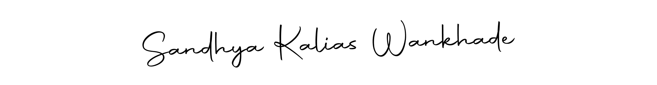 This is the best signature style for the Sandhya Kalias Wankhade name. Also you like these signature font (Autography-DOLnW). Mix name signature. Sandhya Kalias Wankhade signature style 10 images and pictures png