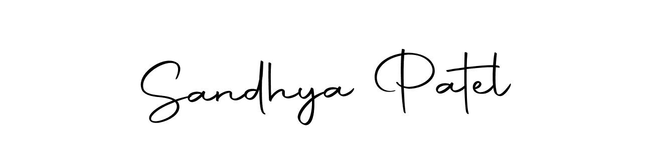 Design your own signature with our free online signature maker. With this signature software, you can create a handwritten (Autography-DOLnW) signature for name Sandhya Patel. Sandhya Patel signature style 10 images and pictures png