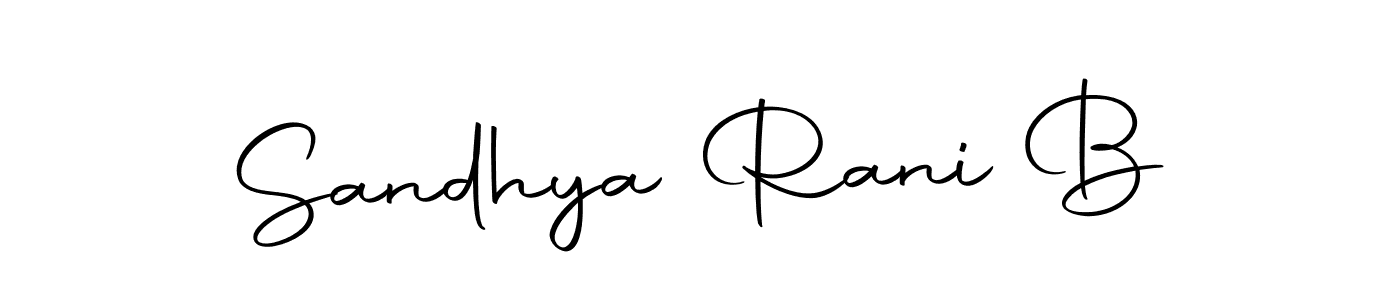 How to make Sandhya Rani B signature? Autography-DOLnW is a professional autograph style. Create handwritten signature for Sandhya Rani B name. Sandhya Rani B signature style 10 images and pictures png