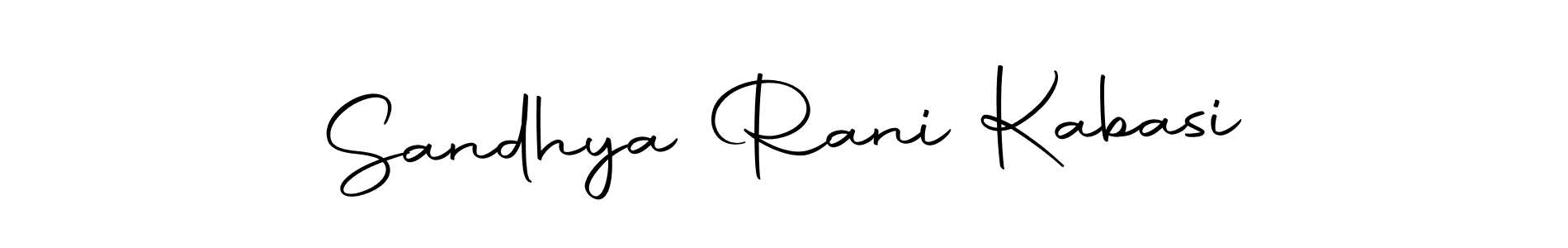 Design your own signature with our free online signature maker. With this signature software, you can create a handwritten (Autography-DOLnW) signature for name Sandhya Rani Kabasi. Sandhya Rani Kabasi signature style 10 images and pictures png