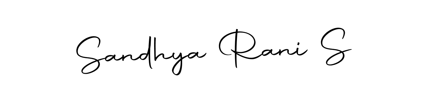 The best way (Autography-DOLnW) to make a short signature is to pick only two or three words in your name. The name Sandhya Rani S include a total of six letters. For converting this name. Sandhya Rani S signature style 10 images and pictures png