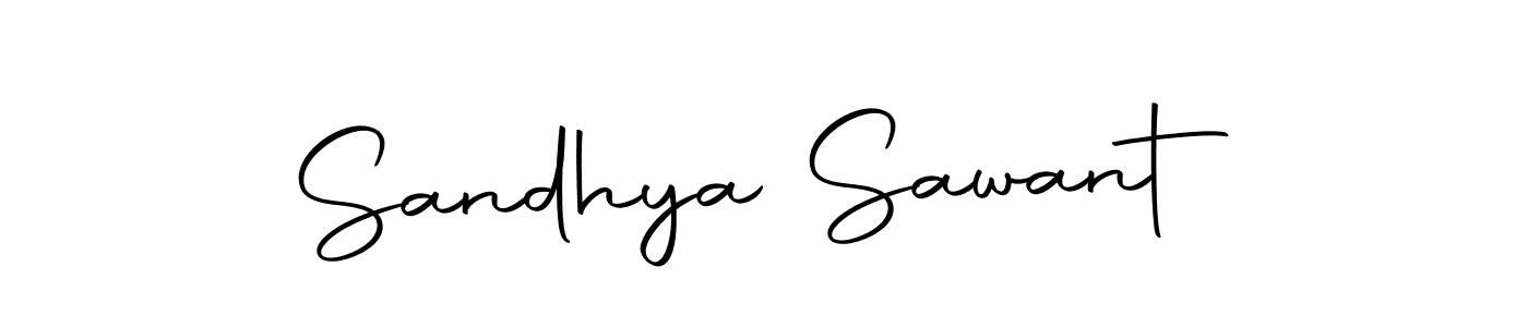 How to make Sandhya Sawant name signature. Use Autography-DOLnW style for creating short signs online. This is the latest handwritten sign. Sandhya Sawant signature style 10 images and pictures png