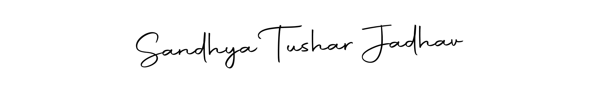 Once you've used our free online signature maker to create your best signature Autography-DOLnW style, it's time to enjoy all of the benefits that Sandhya Tushar Jadhav name signing documents. Sandhya Tushar Jadhav signature style 10 images and pictures png