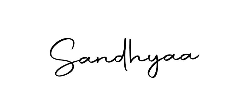 Create a beautiful signature design for name Sandhyaa. With this signature (Autography-DOLnW) fonts, you can make a handwritten signature for free. Sandhyaa signature style 10 images and pictures png